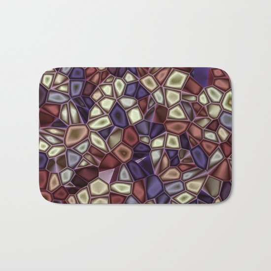 Fractal Gems 01 - Fall Vibrant Bath Mat