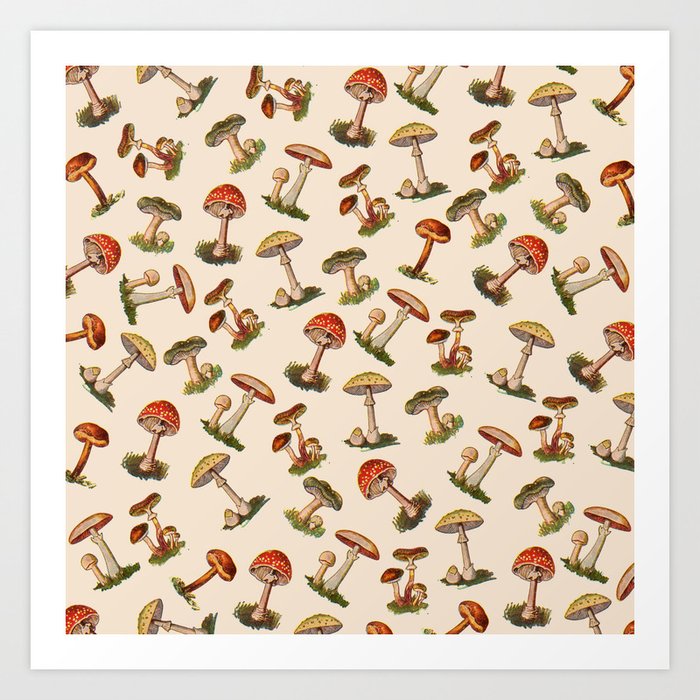 Magical Mushrooms Art Print