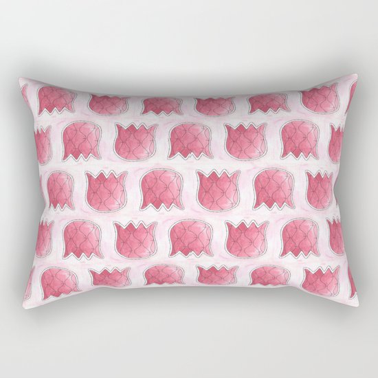 Topsy Turvy Tulips 2 Rectangular Pillow