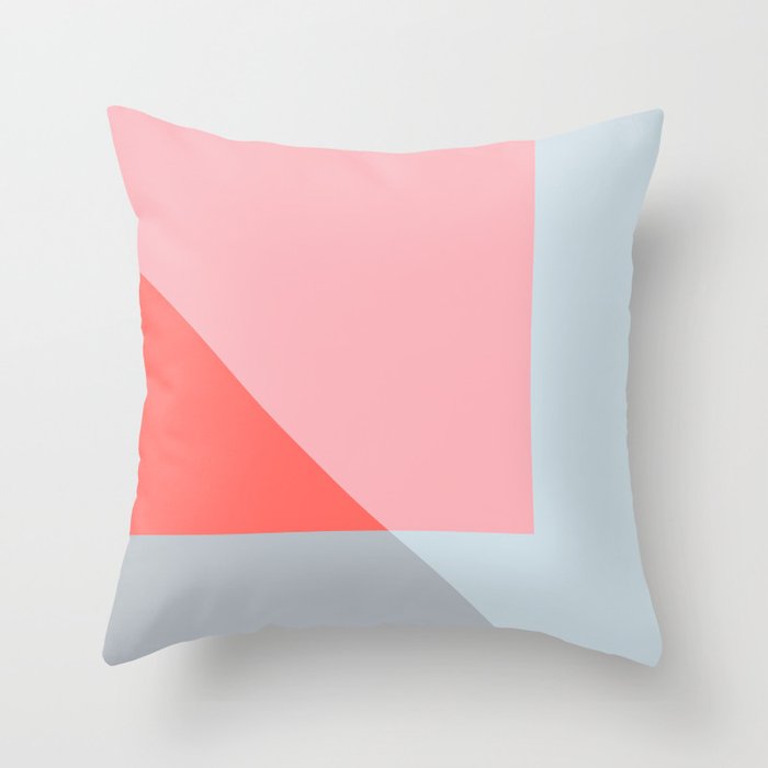 Mélange No. 2 Modern Geometric Throw Pillow