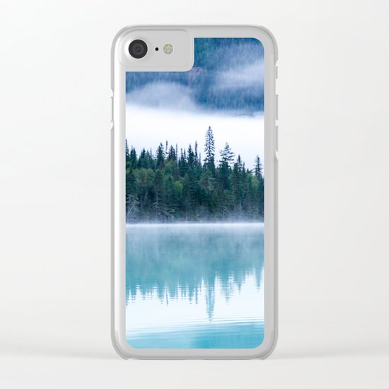 Blue nature #reflection Clear iPhone Case