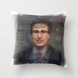 John Oliver Portrait Overlay Throw Pillow