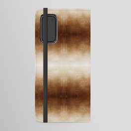 Watercolor Brown Ombré Shibori Android Wallet Case