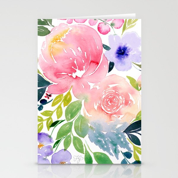 Floral Bouquet Stationery Cards