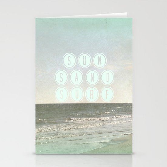 Sun, Sand, Surf II Stationery Cards