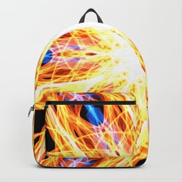 GFTNeon005 , Neon Abstract Backpack | Radiant, Graphicdesign, Color, Effulgent, Blazing, Glossy, Gleaming, Gftneon, Luminous, Colorful 
