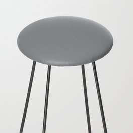 Steely Gray - solid Counter Stool