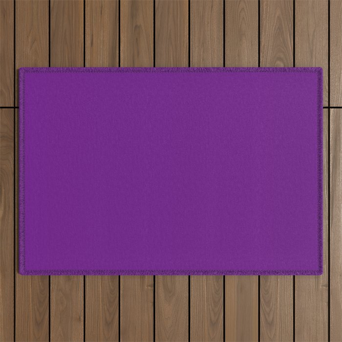 GRAPE SODA COLOR. Purple vibrant solid color Outdoor Rug