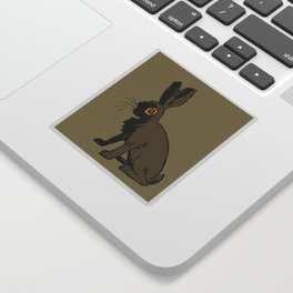 Night Hare 1 Sticker