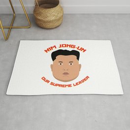 Kim Jong-Un Rug | Pop Art, Funny, Political, People 