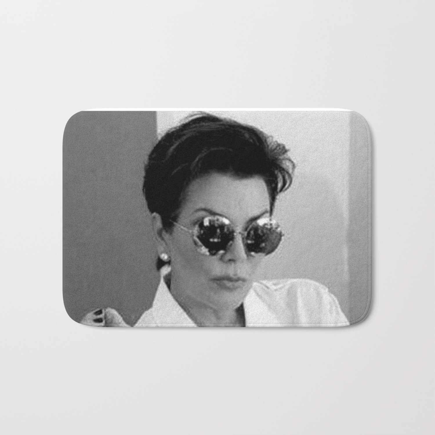 Kris Jenner Kardashian Meme Art Poster Bath Mat By Bluetoothbrush