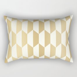 Rhombus Golden Rectangular Pillow