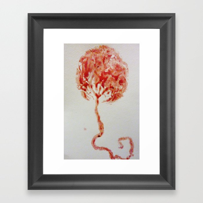 Tree Of Life The Placenta Framed Art Print By Chartreuse Society6