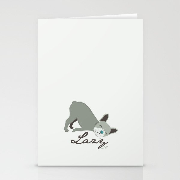 Lazy Dog Stationery Cards