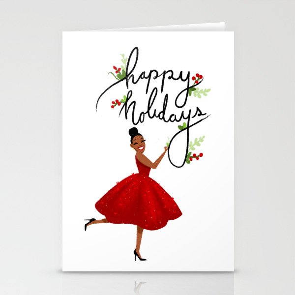 Black Girl Magic Holiday Card Stationery Cards