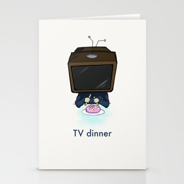 TV dinner 01 Stationery Cards