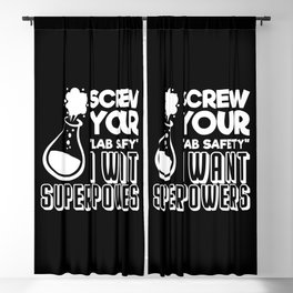 Funny Chemistry Joke Humorous Lab Quote Blackout Curtain