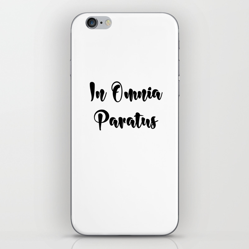 In Omnia Paratus Gilmore Girls Design Iphone Skin By Victorys Society6
