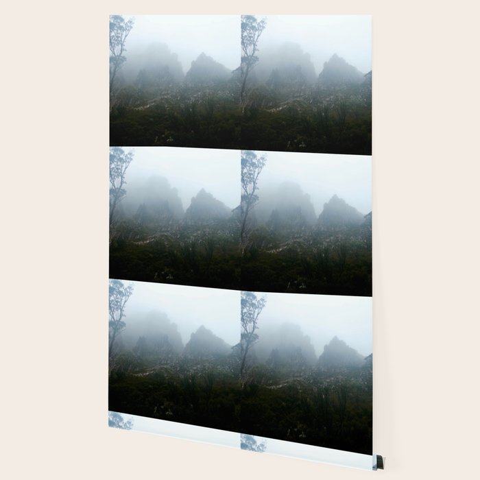 Misty Mountains Of Tasmania Wallpaper By Caballosofcolour Society6