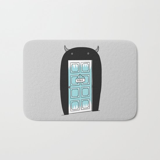 Monster door Bath Mat