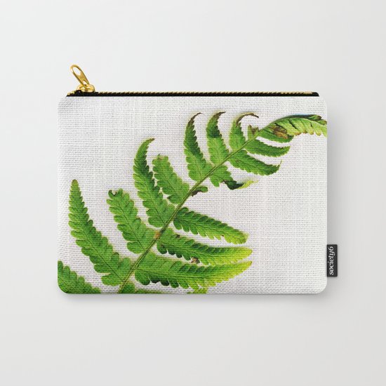Fern on white Carry-All Pouch