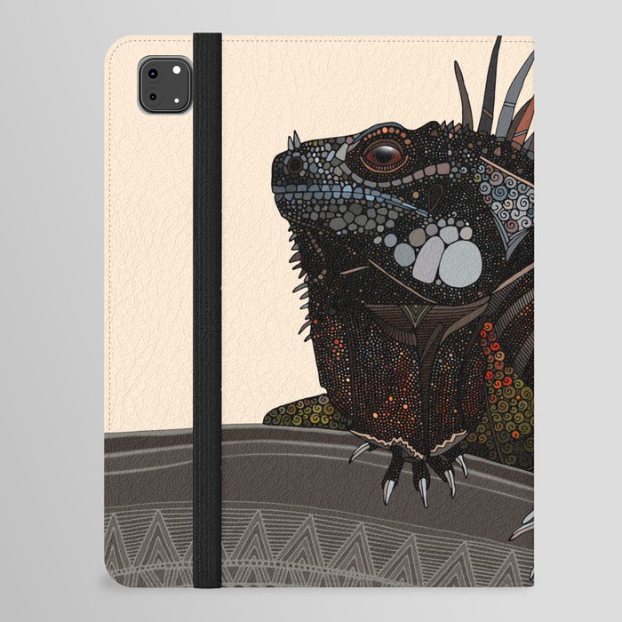 iguana ecru iPad Folio Case
