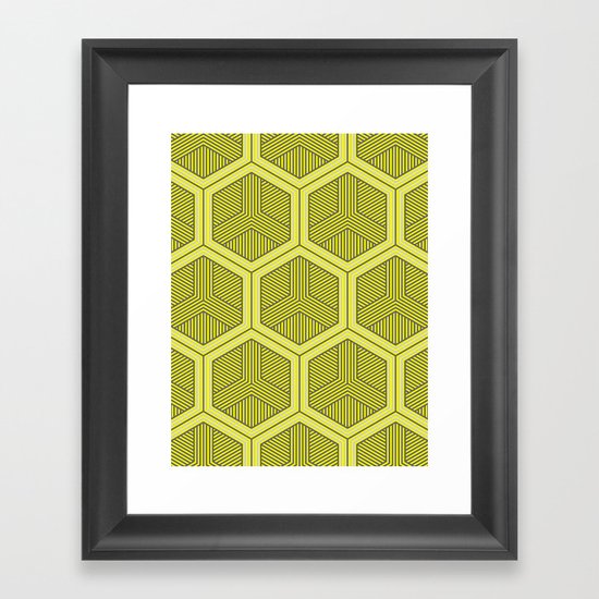 HEXAGON NO. 3 Framed Art Print