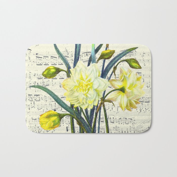 Daffodil Spring Song Bath Mat