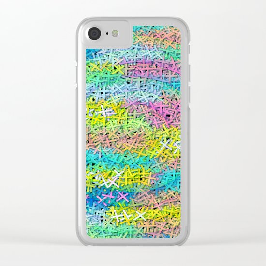 A pile of colorful joy Clear iPhone Case