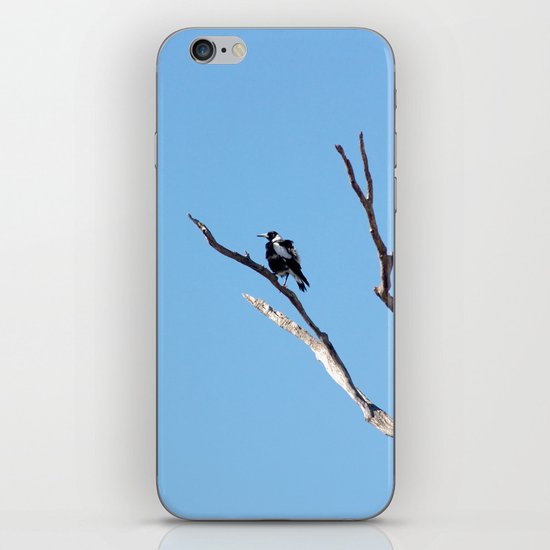 The Magpie that Comes and Goes iPhone Skin