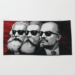 Marx – Engels – Lenin / Маркс - Энгельс - Ленин Beach Towel
