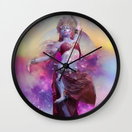 Dancing Mystical Goddess Kali Wall Clock | Mysticalwoman, Hindugod, Digitalpainting, Spiritual, Hindugoddess, Divinefeminine, Indianart, Digital, Celestial, Surreal 