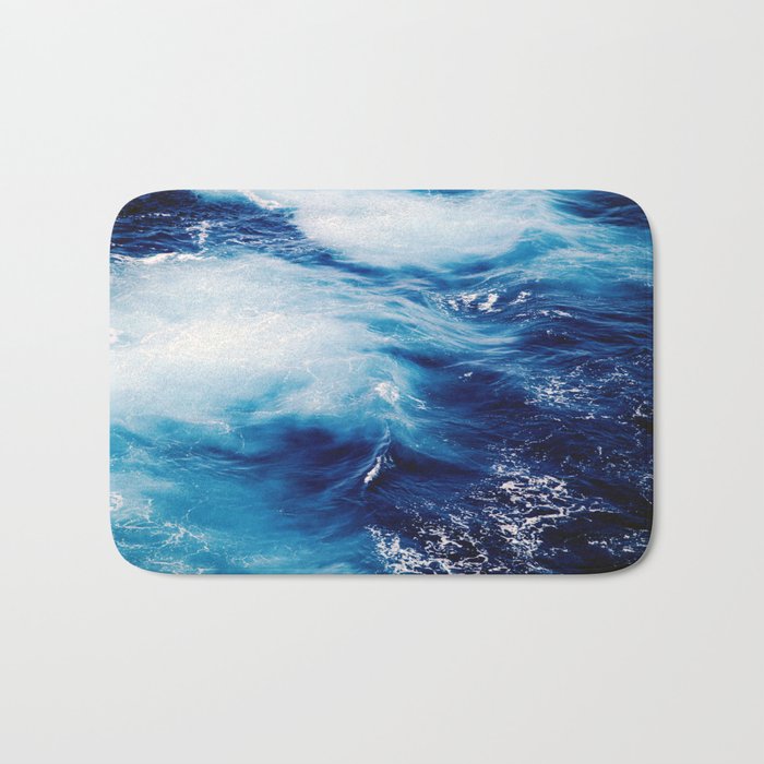 Ocean waves Bath Mat