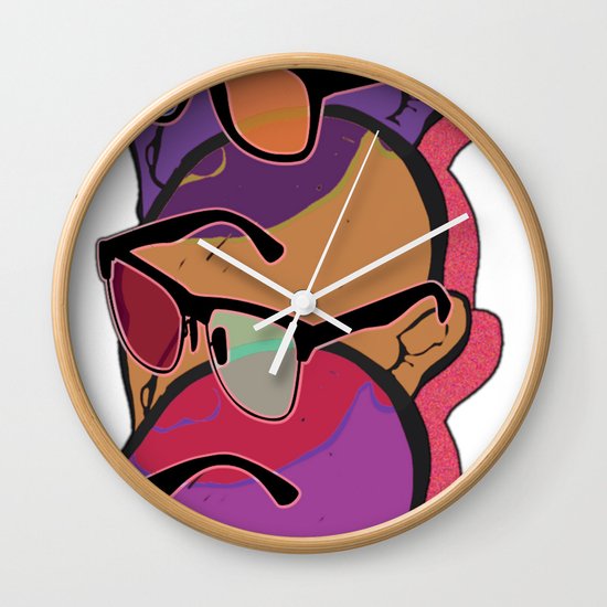 GLASSES Wall Clock