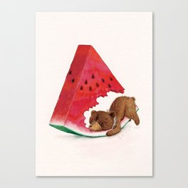 The Bear in Summer Canvas Print