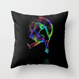 Scoot the Moon - Scooter Boy Throw Pillow