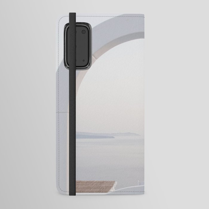 Santorini Oia Gate #5 #minimal #wall #art #society6 Android Wallet Case