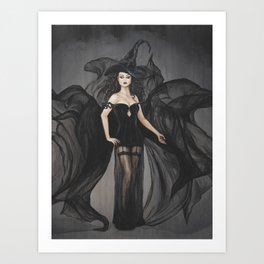 The Grey Witch Art Print