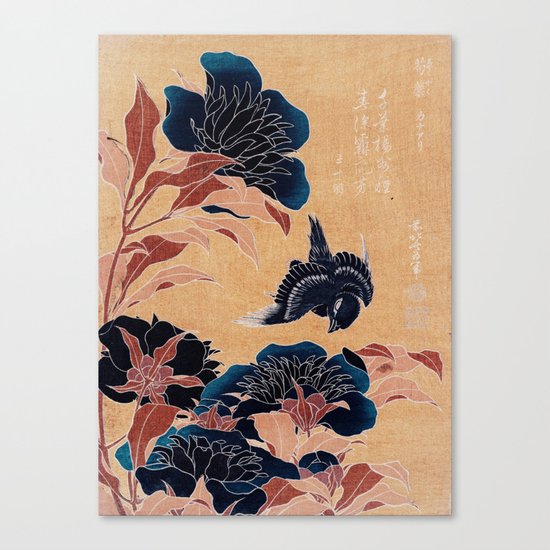 japanese flowers Canvas Print