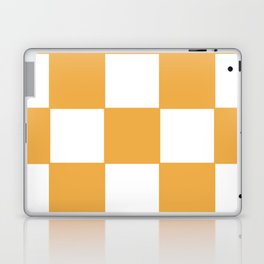 Caramel & White Checkerboard Laptop Skin