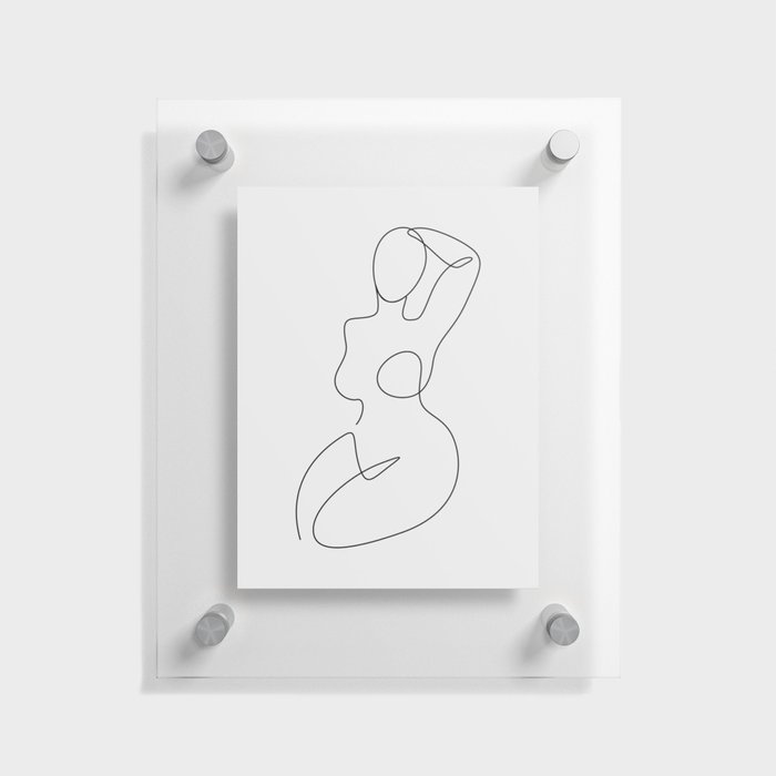 Full Female Figure Floating Acrylic Print