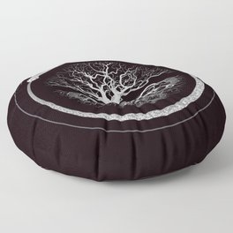 Ouroboros Tree of Life Floor Pillow