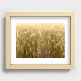 Illusive Nebulous Golden Fog Recessed Framed Print