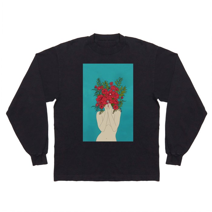 Blooming Red Long Sleeve T Shirt