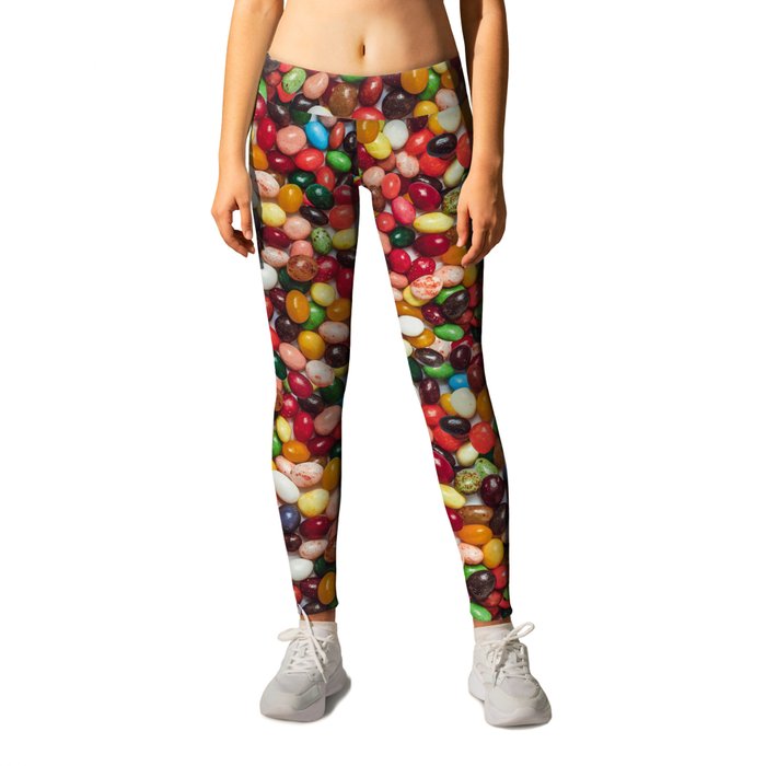 Gourmet Jelly Beans Candy Photo Pattern Leggings