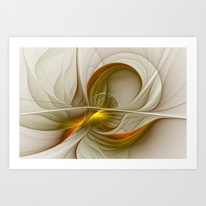 Abstract With Colors Of Precious Metals 2 Art Print