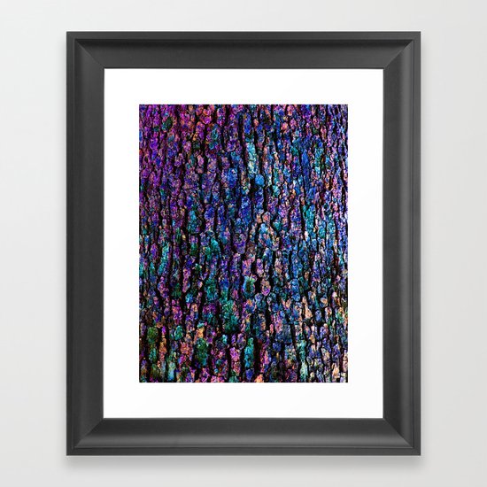 Afantasy Abstraction of Tree Bark Framed Art Print