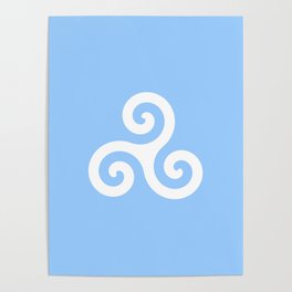 Triskele 9 -triskelion,triquètre,triscèle,spiral,celtic,Trisquelión,rotational Poster