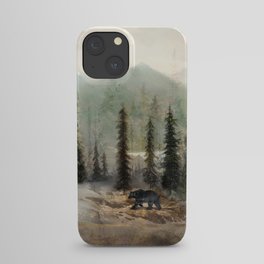 Mountain Black Bear iPhone Case