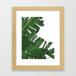 Banana Leaf Framed Art Print